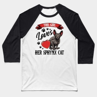 Sphynx Cat Baseball T-Shirt